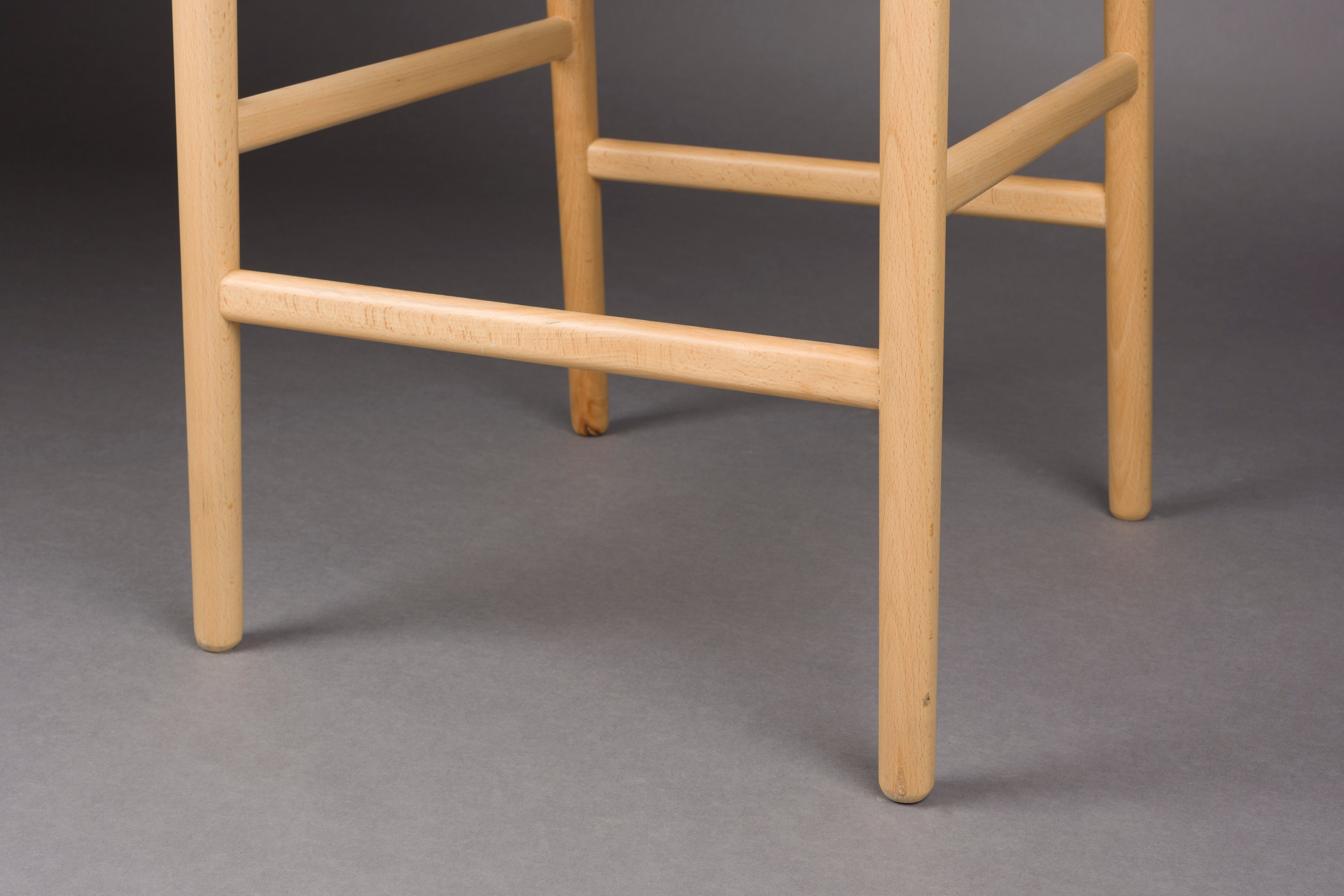 Dutchbone Cecile Natural Wood Counter Stool